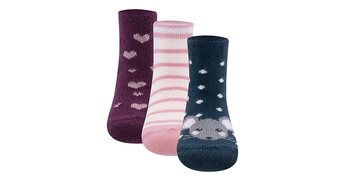 3er-Pack Socken Maus blau Gr. 19,5 Mädchen Kinder 3er-Pack Socken Maus blau Gr. 19,5 Mädchen Kinder von Ewers
