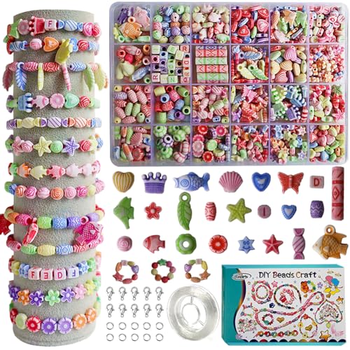 Perlen Zum Auffädeln Kinder Oben 3 Bunte Perlen Set 24 Farben Schmuck Schnurset DIY Freundschaftsarmbänder Halsketten Erwachsene Perlen Armbänder Selber Machen Perlen Fädeln Kinder ab 4 5 6 7 8 von Ewparts