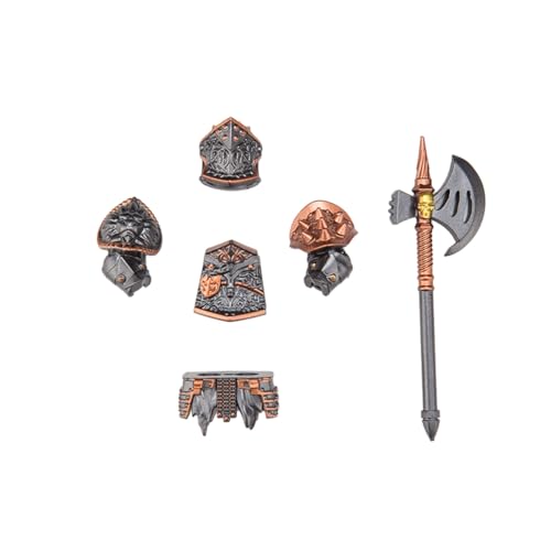 ExPrismarx Militär Waffen Set, Mittelalterliches Ritter-Schwerrüstungs-Bausteinset, Kompatibel Aller großen Marken (32 Teile) von ExPrismarx