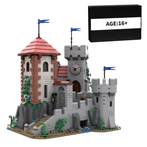 ExPrismarx Mittelalterliche Bausteinset, 1527 Teile Mittelalterliches Thema Edgewater Keep Modell Klemmbausteine Set, Geschenke Ausstellungsstück für Erwachsene und Jungen, MOC-150482 von ExPrismarx