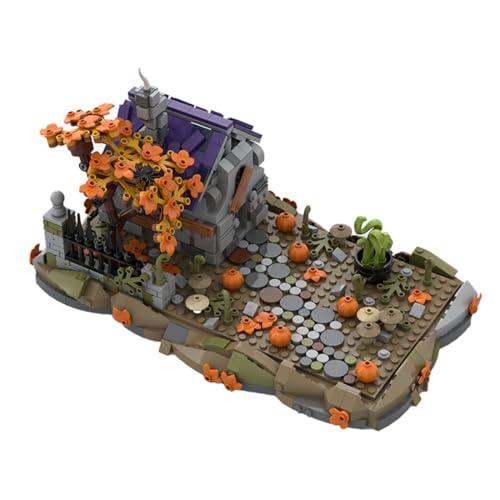 ExPrismarx Mittelalterliche Bausteinset, 812 Teile Hexenhaus Bausteine Klemmbausteine Haus Set, Kreatives Ausstellungsstück für Mädchen und Jungen, MOC-118096 von ExPrismarx