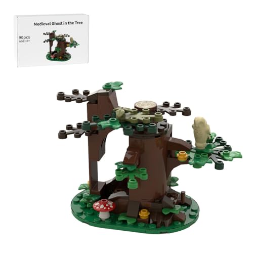 ExPrismarx Mittelalterliche Bausteinset, 90 Teile Mittelalterliches Gespenst im Baum Klemmbausteine Set, Geschenke Ausstellungsstück für Erwachsene und Jungen, MOC-86672 von ExPrismarx