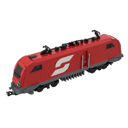 ExPrismarx Zug Bausteine Set, 1038 Teile Lokomotiv-Modelleisenbahn Klemmbausteine Bausatz, Geschenke Ausstellungsstück für Jungen & Erwachsene (Dynamische Version) von ExPrismarx