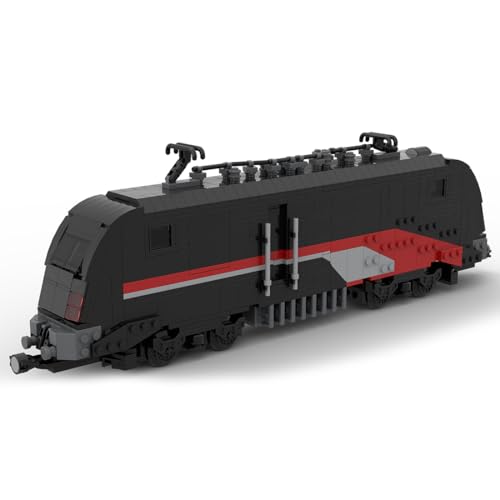 ExPrismarx Zug Bausteine Set, 1154 Teile Hochgeschwindigkeitslokomotive DIY Klemmbausteine Bausatz, Geschenke Ausstellungsstück für Jungen & Erwachsene (Dynamische Version) von ExPrismarx