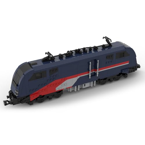 ExPrismarx Zug Bausteine Set, 1154 Teile Hochgeschwindigkeitslokomotive DIY Klemmbausteine Bausatz, Geschenke Ausstellungsstück für Jungen & Erwachsene (Dynamische Version) von ExPrismarx
