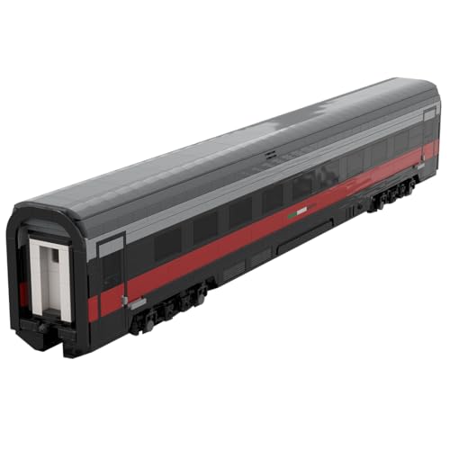 ExPrismarx Zug Bausteine Set, 1208 Teile Italienische FS-Klasse ETR 500 Wagen Klemmbausteine Bausatz, Kreatives Weihnachten Geschenke Ornament für Jugendliche & Erwachsene (statische Version) von ExPrismarx