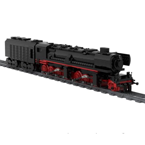 ExPrismarx Zug Bausteine Set, 1618 Teile BR53 Zug Klemmbausteine Bausatz zum Selberbauen, Geschenke Ausstellungsstück für Jungen & Erwachsene (Dynamische Version) von ExPrismarx