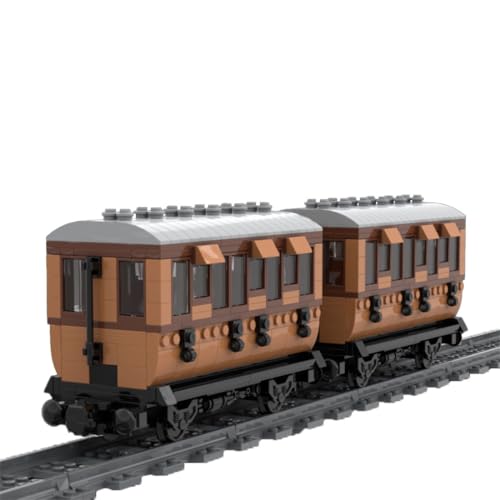 ExPrismarx Zug Bausteine Set, 414 Teile Nahverkehrszug Klemmbausteine Bausatz, Kreatives Weihnachten Geschenke Ornament für Jugendliche & Erwachsene, MOC-93458 von ExPrismarx