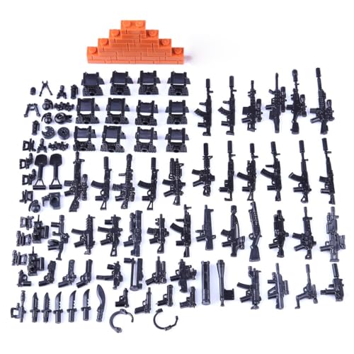 Militär Waffen Set, Moderne Spezialeinheiten Militärisches DIY Kleine Partikel Waffenzubehör Bausteine Set, Kompatibel mit Marken von ExPrismarx