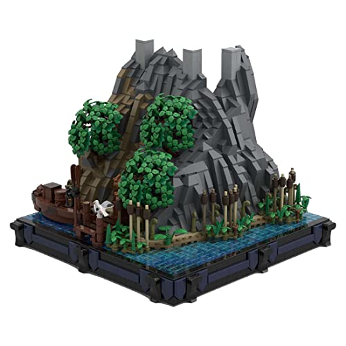 Mittelalterliche Bausteinset, 1984 Teile Shore Seiteneingang Modell Klemmbausteine Set für Mittelalterliche Burg, Geschenke Ausstellungsstück für Erwachsene und Jungen von ExPrismarx