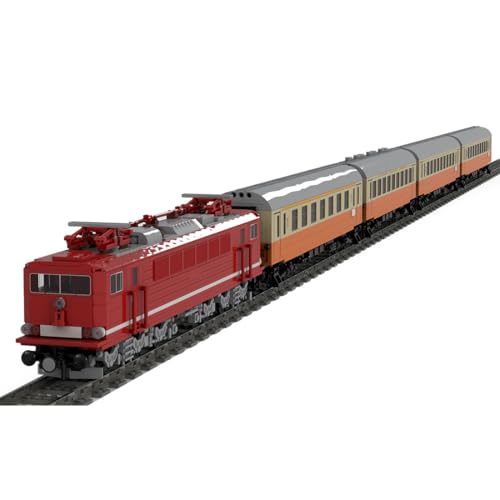 Zug Bausteine Set, 4411 Teile BR250 Zugkopf City Express Zugmodell Klemmbausteine Bausatz, Kreatives Geschenke Ornament für Jungen & Erwachsene (Dynamische Version) von ExPrismarx