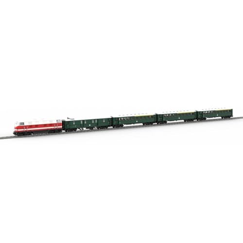 Zug Bausteine Set, 4696 Teile BR118 Zug Einstellbare Geschwindigkeit Klemmbausteine Bausatz, Geschenke Ausstellungsstück für Jungen & Erwachsene (Dynamische Version) von ExPrismarx