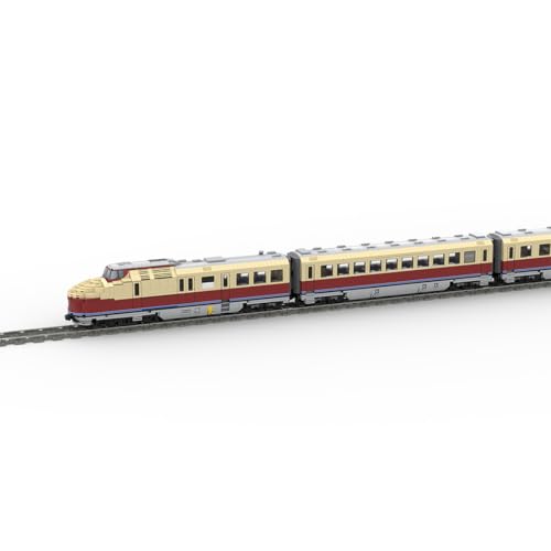 Zug Bausteine Set, 5341 Teile VT18.16 Deutsche Bahn Hochgeschwindigkeitszug Klemmbausteine Bausatz mit Geschwindigkeitsregelung, Kreatives Geschenke Ornament für Jungen & Erwachsene von ExPrismarx