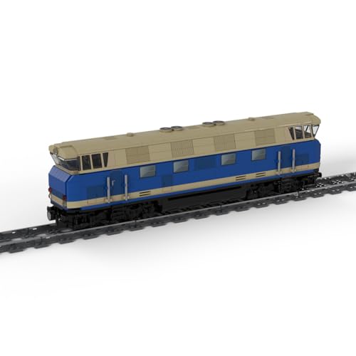 Zug Bausteine Set, 970 Teile BR118 Deutsche Bundesbahn Zugmodell Klemmbausteine Bausatz mit Geschwindigkeitsregelung, Kreatives Geschenke Ornament für Jungen & Erwachsene (Dynamische Version) von ExPrismarx