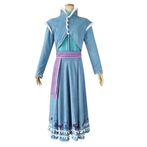 ExaRp Annas Prinzessinnen Kleid Anime Club Kleid Mädchen Verkleidung Anime Cosplay Kostüm für Party Halloween von ExaRp