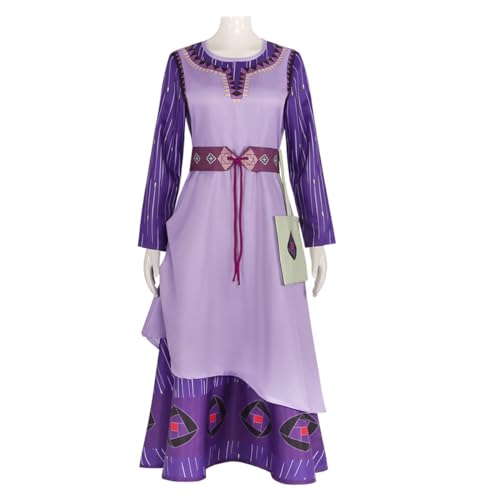 ExaRp Asha Dress Anime Club Kleid Mädchen Verkleidung Anime Cosplay Kostüm für Party Halloween von ExaRp