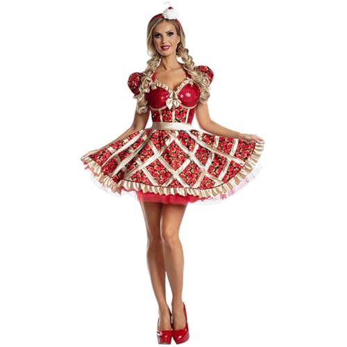 ExaRp Erdbeer-Kostüm, Kleid, Anime-Clubkleid, Mädchen, Kostüm, Anime, Cosplay, Kostüm, für Party, Halloween von ExaRp