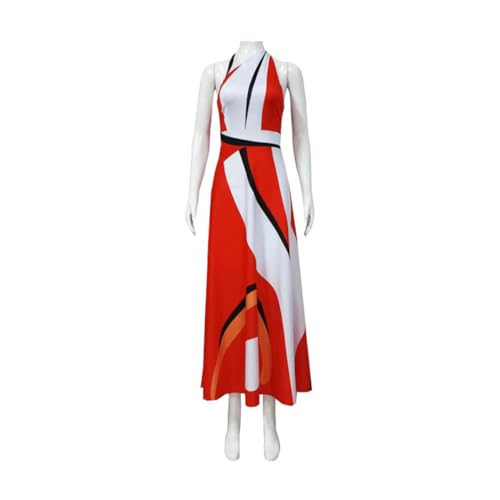ExaRp Knives Outs Cassandra Langes Kleid Anime Club Kleid Mädchen Verkleidung Anime Cosplay Kostüm für Party Halloween Rot von ExaRp