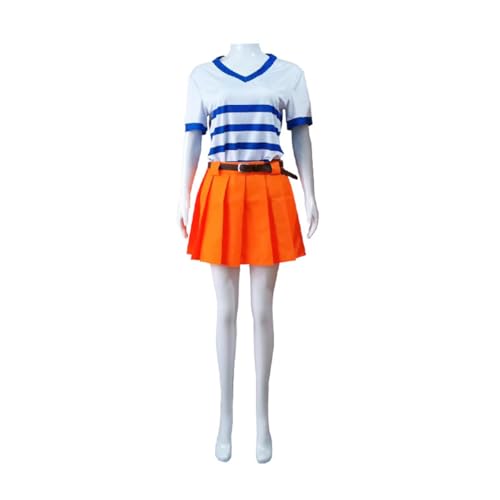 ExaRp One Piece Nami Anime Club Dress Girl Fancy Dress Anime Cosplay Kostüm für Party Halloween von ExaRp