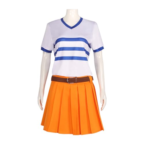 ExaRp One Piece Nami Dress Anime Club Dress Girl Fancy Dress Anime Cosplay Kostüm für Party Halloween von ExaRp