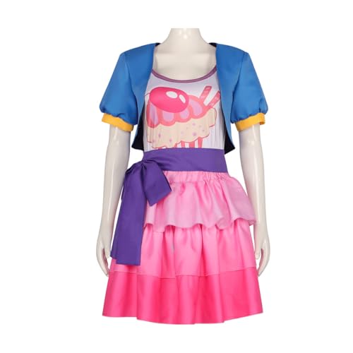 ExaRp Prinzessin Peachs Anime Club Kleid Mädchen Verkleidung Anime Cosplay Kostüm für Party Halloween von ExaRp