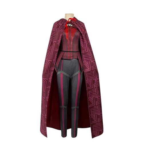 ExaRp Wandas Visions Scarlet Witch with Cloack Anime Club Dress Girl Fancy Dress Anime Cosplay Costume for Party Halloween von ExaRp
