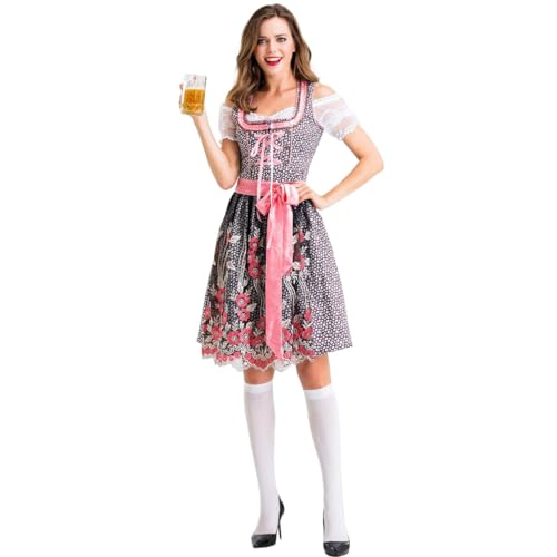 Oktoberfest Kleidung Bar Arbeitskleid Alpine Ethno Anime Club Kleid Mädchen Verkleidung Anime Cosplay Kostüm für Party Halloween von ExaRp