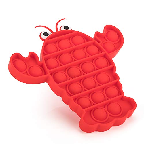 Fidget Push Pop Toy Luftpolster Pop it Bubble Anti Stress Spielzeug Geschicklichkeitsspiel für Jung und Alt, Erwachsen oder Kinder Krabbe von Excellentas