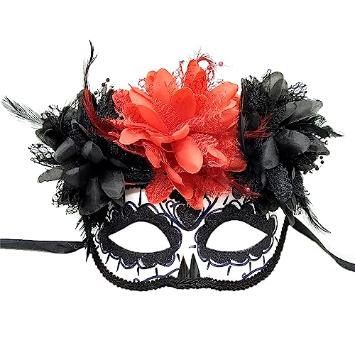 Augenmaske für Damen, Festival, Maskerade, Party, Tanzkostüm, Halloween, Halbgesichtsmaske für Dekorationen, Halloween, Maskerade, Halbgesichtsmaske für Damen, Herren, Karneval, Maske für Erwachsene, von Exingk