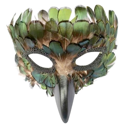 Damen Herren Kostüme Maske Festival Halloween Maske Maskerade Halbgesichtsmaske Karneval Maske Ball Party Aufführungen Maske Halbgesicht Federn Maske Cosplays Federn Maske Maskerade Ball Maske von Exingk