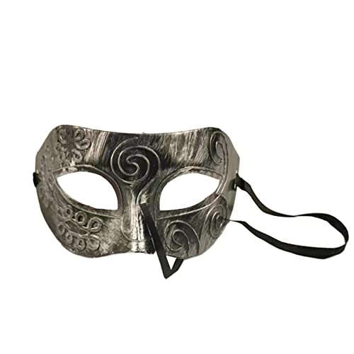 Exingk Männliche Halbgesichtsmaske, Maskerade-Maske, antike Maske, Herren-Maske, Retro-Party-Maske, Mardi-Gras-Maske für Holloween, antike Maske für Herren, Halloween-Party-Maske, Halbgesichtsmaske, von Exingk