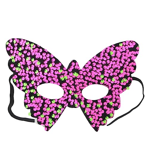 Exingk Maskerade-Maske für Damen, Pailletten, Schmetterlingsmaske, Prinzessinnen-Party-Maske, hübsche Venedig-Halbgesichtsmaske, Halloween-Maske, halbe Gesichtsmaske für Frauen, Schmetterlingsmaske, von Exingk