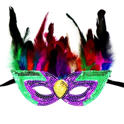 Exingk Maskerade Party Tanzen Kostüm Maske Halloween Halbgesichtsmaske Dekorationen Halloween Maske Festival Karneval Maske Performances Maske Halbe Gesichtsmaske für Frauen Männer Karneval Maske für von Exingk