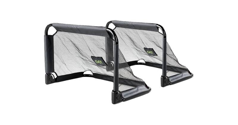 Pico faltbares Mini-Fußballtor 90 x 60 x 60 cm, 2 Stück schwarz von Exit Toys