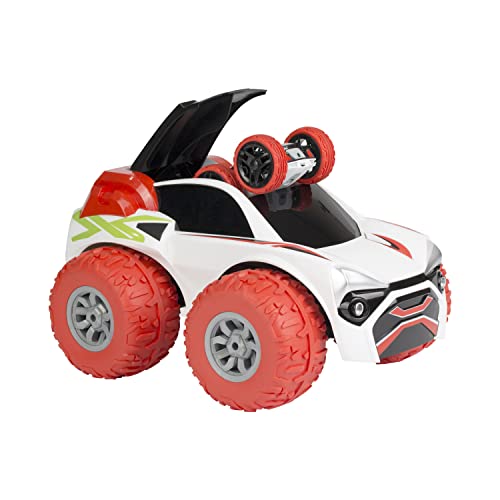 EXOST RC 20264 XTREME BUSTER by Silverlit, 2 in 1: ferngesteuertes Auto, 2 Autos: Mini Flip 8kmh und Xtreme Buster 10kmh, 2.4 Ghz, rot, ab 5 Jahren von Exost