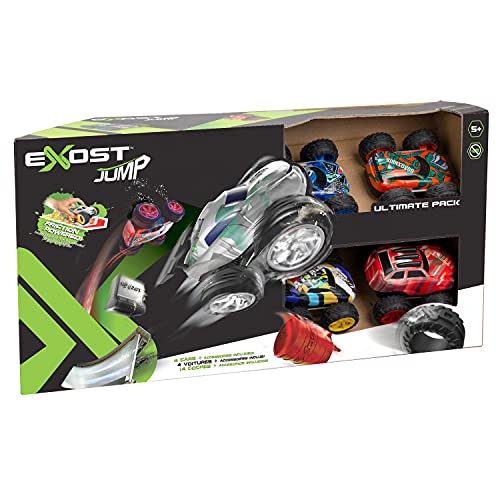 Exost 20633 Jump/Shox Ultimate Pack, Silverlit, Reibungsbetrieben, Rennautospielzeug für Jungen und Mädchen von Exost