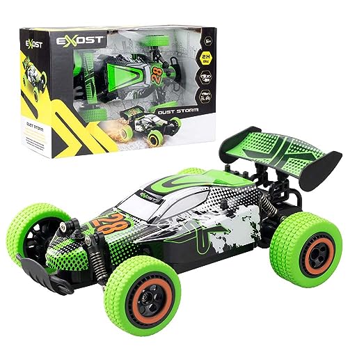 Exost - Buggy Dust Storm - Ferngesteuertes Auto Grün - Geländewagen Mit Aufhängungen - Kinderspielzeug - Grün und Schwarz - Ab 5 Jahren von Exost