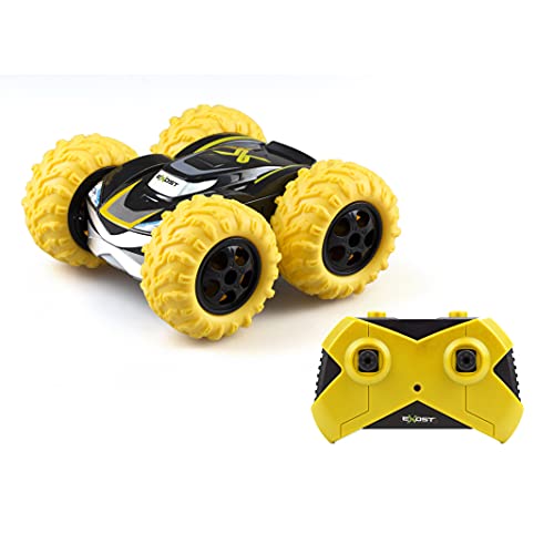 Silverlit - Exost Auto, 360 Cross, gelb, ferngesteuert, für Kinder ab 5 Jahren, 360°-Geländegängigkeit auf 2 Seiten, Geschwindigkeit: 12 km/h, leicht zu öffnende, ökologische Verpackung — 54729 von Exost