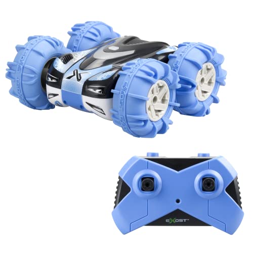 Exost RC 20268 360 Aquacross by Silverlit, Ferngesteuerter Geländewagen, Amphibienfahrzeug, 2,4Ghz, wiederaufladbarer Akku, fährt auf dem Boden, schwimmt im Wasser, blau, ab 5 Jahre von Exost