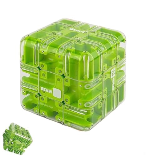 Großes 3D-Labyrinth, magisches Kugel-Puzzle, Spielzeug zur Förderung des räumlichen Bewusstseins, hohe Schwierigkeitsgrade, zur Linderung von Stress, logische Entwicklung (grün) von Explcior
