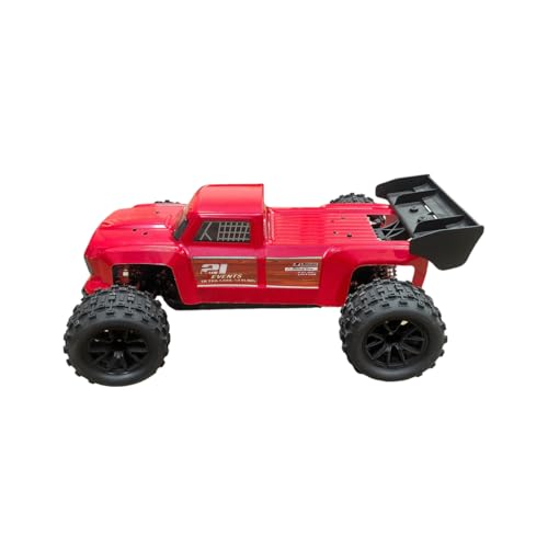 1/12 Ferngesteuertes Auto RC Car Für Erwachsene Und Jungen, 2,4G 4WD-Brushless Rc Auto Offroad Mit Unabhängigem ESC Und Einstellbarer Zugstange, 4X4-Offroad-Truck – Geschenk Für Jungen (RTR/Rot) von ExploTex