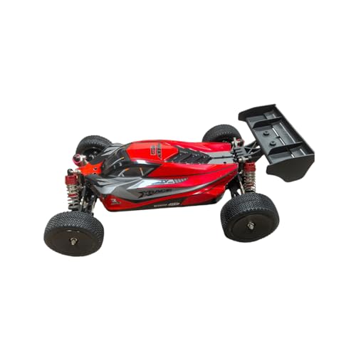 1/12 Ferngesteuertes Auto RC Car Für Erwachsene Und Jungen, 2,4G 4WD-Brushless Rc Auto Offroad Mit Unabhängigem ESC Und Einstellbarer Zugstange, 4X4-Offroad-Truck – Geschenk Für Jungen (RTR/Rot) von ExploTex