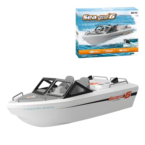 ExploTex 1/12 2.4G 8KM / H RC Karting Bootsmodell, Der Austauschbare Lithium-Akku mit Hoher Kapazität Sorgt für Lange Laufzeiten, EIN Großartiges Geschenk für Freunde, Familie Oder Kinder(RTR) von ExploTex