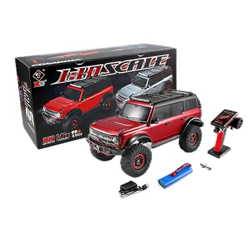 ExploTex 1:10 Maßstab 2,4 GHz 4WD RC Offroad-Car mit Winde, realistische Fahrzeugsteuerung, EIN Geschenk für Autoenthusiasten (RTR-Version) von ExploTex