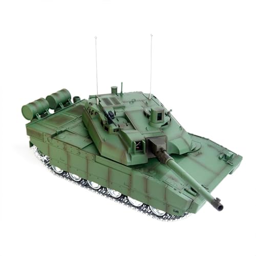 ExploTex 1:16 Maßstab 2,4G Frankreich H2408 Leclerc Kampfpanzer-RC-Modell mit Sound Und Licht, Rückstoßsimulation, Geeignet für Jugendliche Und Erwachsene(Infrarot-Kampf/Metall-Upgrade-Version) von ExploTex