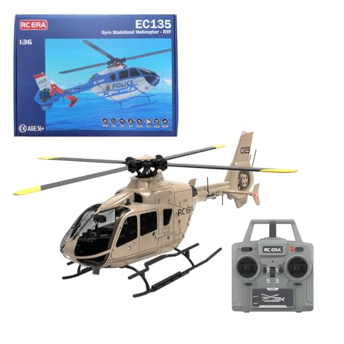ExploTex C123 RC 1/36 EC135 Hubschrauber Modell - 6CH Einmotoriges Gyroskopisch Fliegendes Flugmodell - Geeignet für Fortgeschrittene Spieler - RTF Version ExploTex C123 RC 1/36 EC135 Hubschrauber Modell - 6CH Einmotoriges Gyroskopisch Fliegendes Flugmodell - Geeignet für Fortgeschrittene Spieler - RTF Version von ExploTex