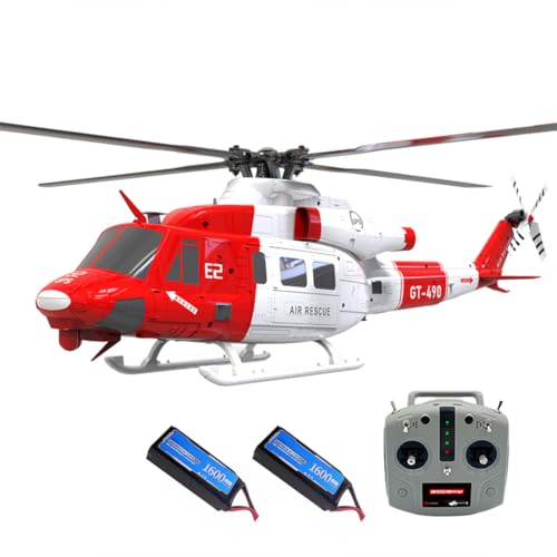 ExploTex GOOSKY 1/35 E2 UH-1Y RC Hubschrauber, 2.4G 6CH Dual Brushless Direct Drive Simulation Hubschrauber Modell mit Lidar Positionierung (RTF/Mode 1 & 2 schaltbar) von ExploTex