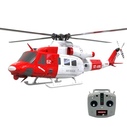 ExploTex GOOSKY 1/35 E2 UH-1Y RC Hubschrauber, 2.4G 6CH Dual Brushless Direct Drive Simulation Hubschrauber Modell mit Lidar Positionierung (RTF/Mode 1 & 2 schaltbar) von ExploTex