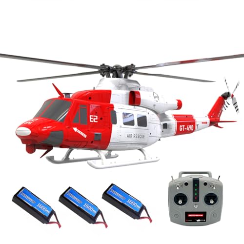 ExploTex GOOSKY 1/35 E2 UH-1Y RC Hubschrauber, 2.4G 6CH Dual Brushless Direct Drive Simulation Hubschrauber Modell mit Lidar Positionierung (RTF/Mode 1 & 2 schaltbar) von ExploTex