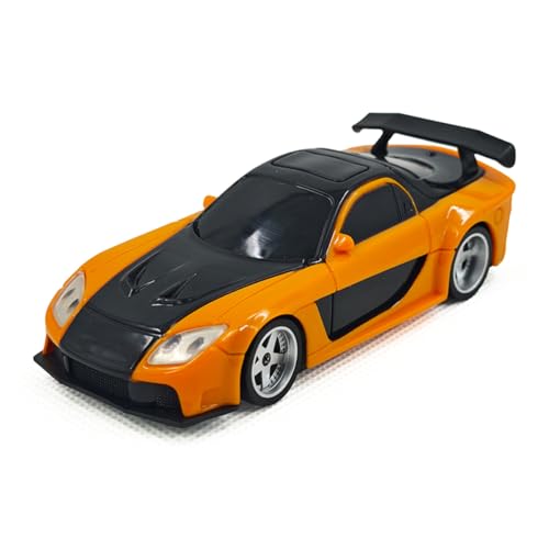 ExploTex RC Mini-Rennwagen im Maßstab 1:43, Voll-Proportional Elektrisches Mini Racing Drift Car Modell mit Lichtern (RTR) - Gyro Version von ExploTex
